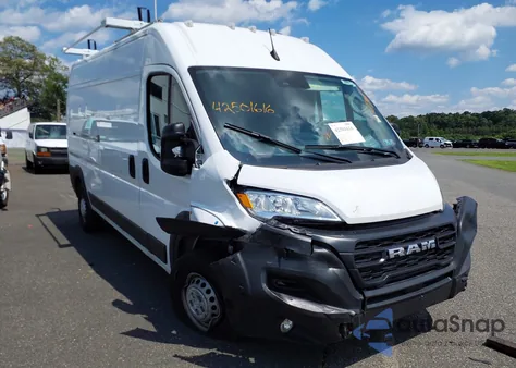 2024 Ram Promaster 2500 Tradesman High Roof 159 Wb W/Pass Seat from USA, damaged, VIN 3C6LRVDG2RE138299